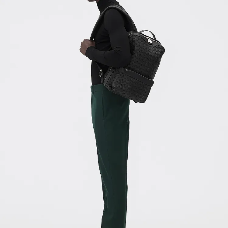 Bottega Veneta Small Classic Intrecciato Backpack-5