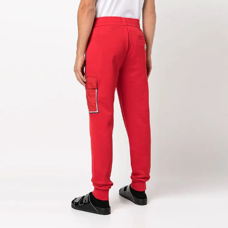 Moncler Knitted Sweatpants Men Red-3