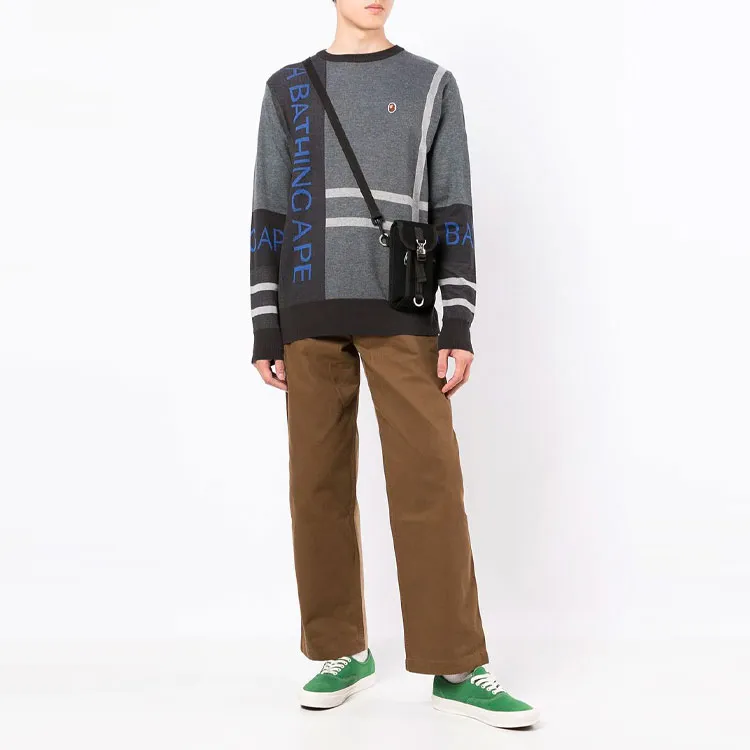 A BATHING APE Bape Sweaters Men Gray-1