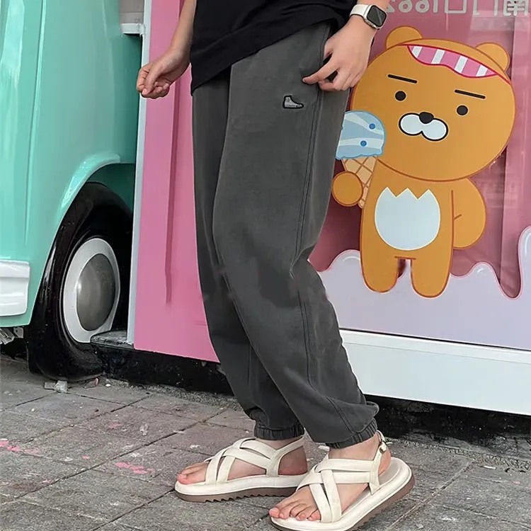 Converse Knitted Sweatpants Unisex Gray-3
