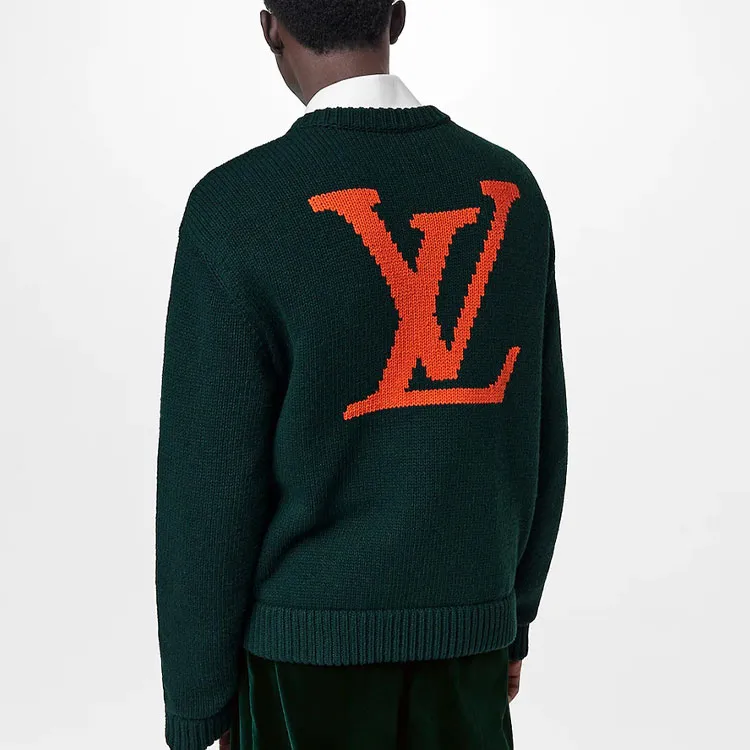 LOUIS VUITTON Sweater Men's Green-4