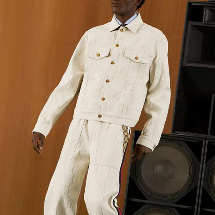 GUCCI Jackets Men Ivory White-3