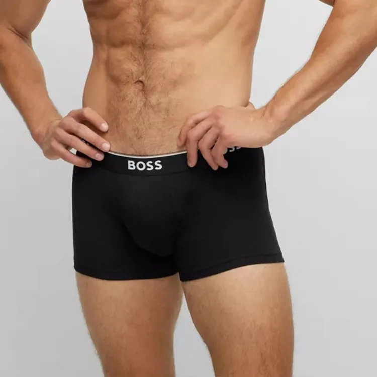 HUGO BOSS Stripe trim Logo waistband Boxers-1