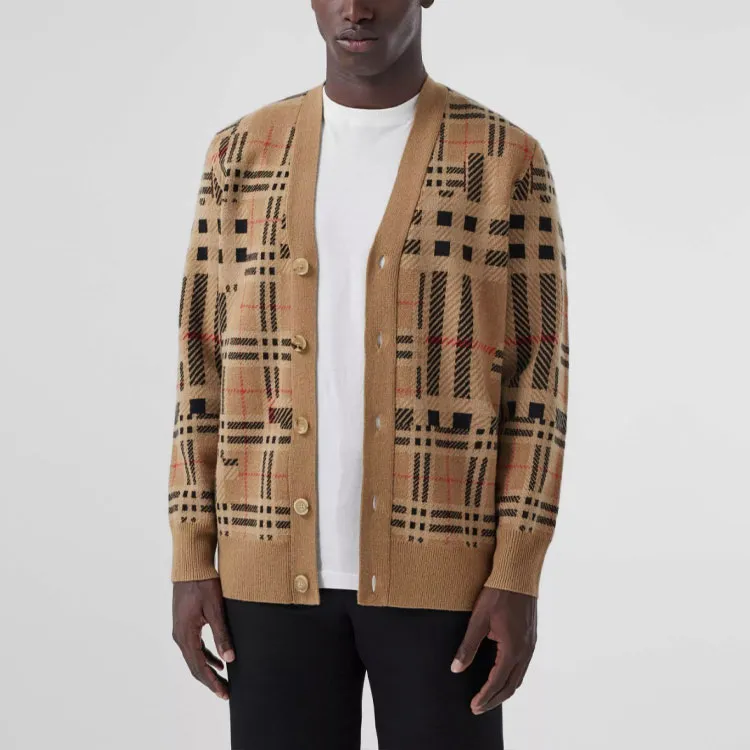 Burberry Cashmere Sweaters Men Archive Beige-3