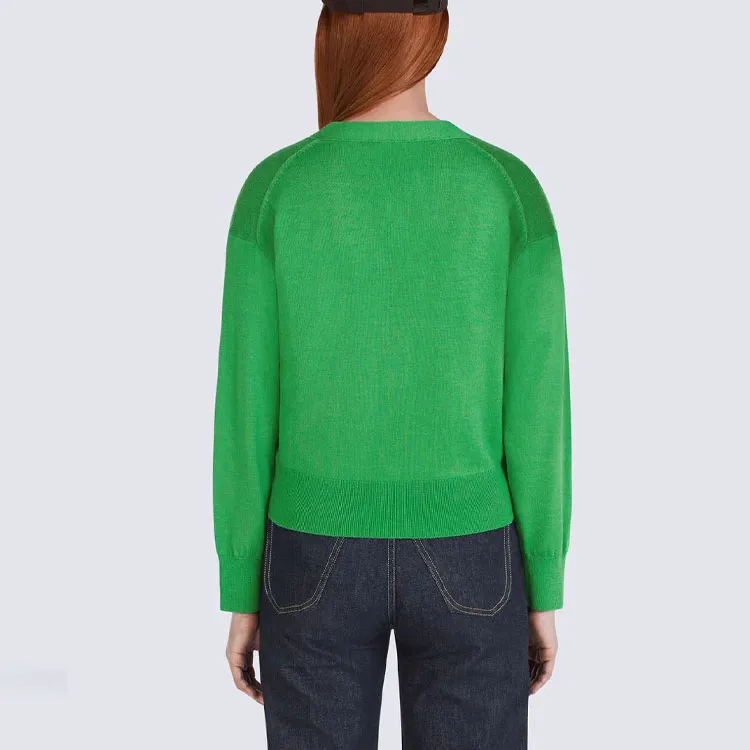 KENZO Tiger Tail Series Knitwear Women's Green-4