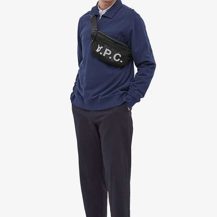 A.P.C Polyester Fanny Pack Men's Black-5