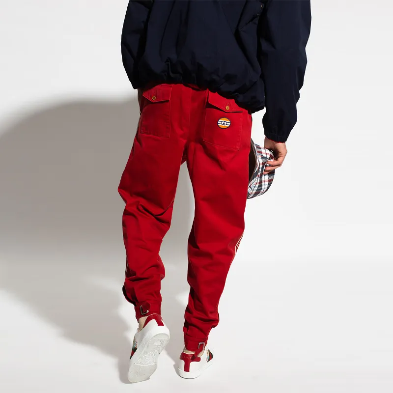 GUCCI SS21 Casual Pants Men's Red-3