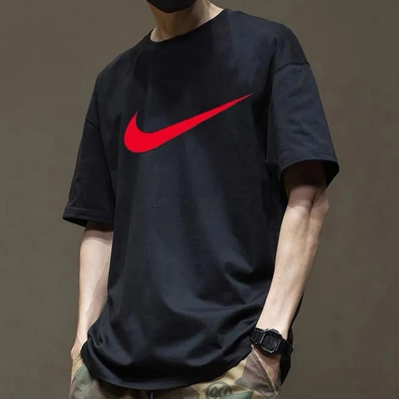 Nike T Shirts Men Black-2
