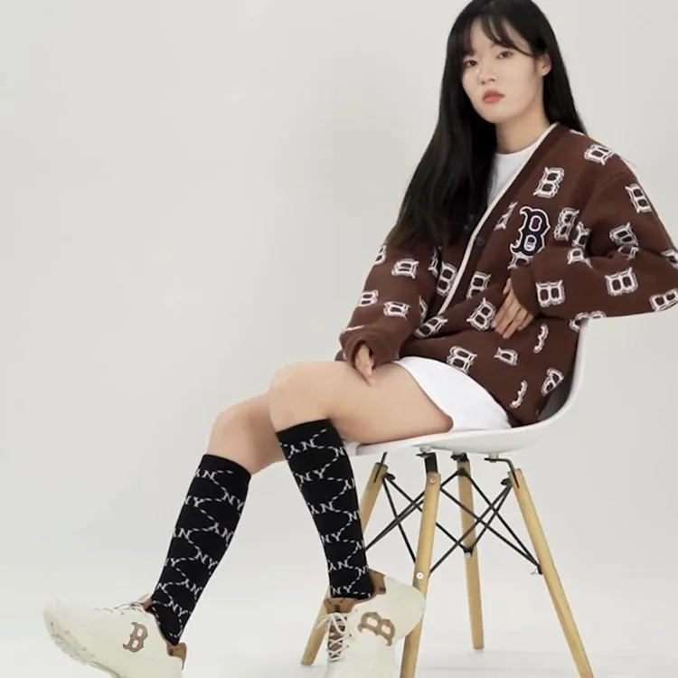 MLB Base Logo Sweaters Unisex Brown-5