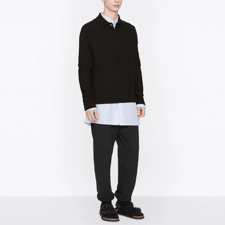 DIOR FW22 Knitted Sports Pants Men's Black-4