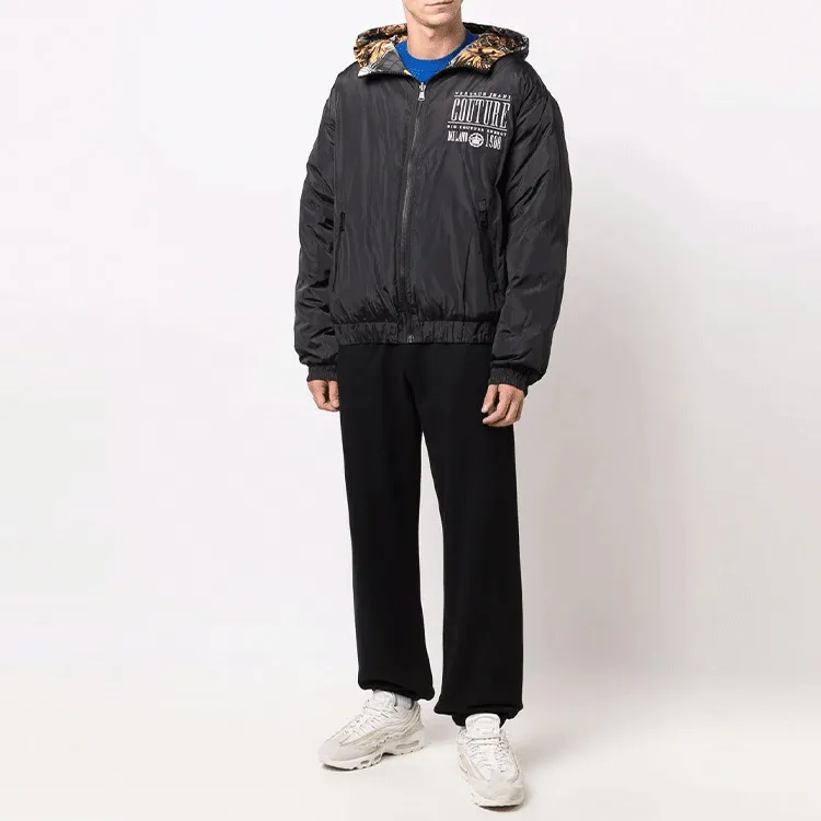 VERSACE JEANS COUTURE Down Jacket Men's Black-5