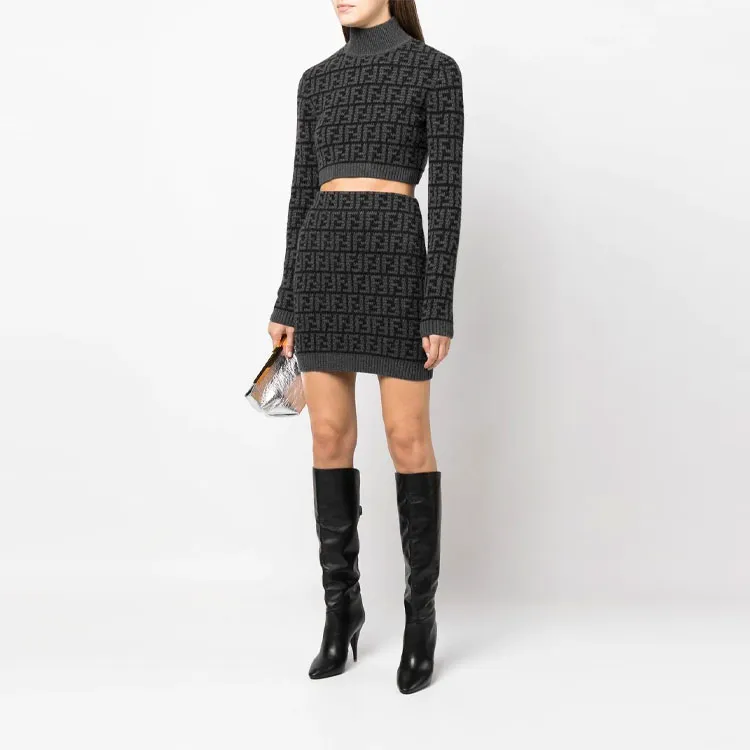 FENDI FW22 Sweater Women's Black-2