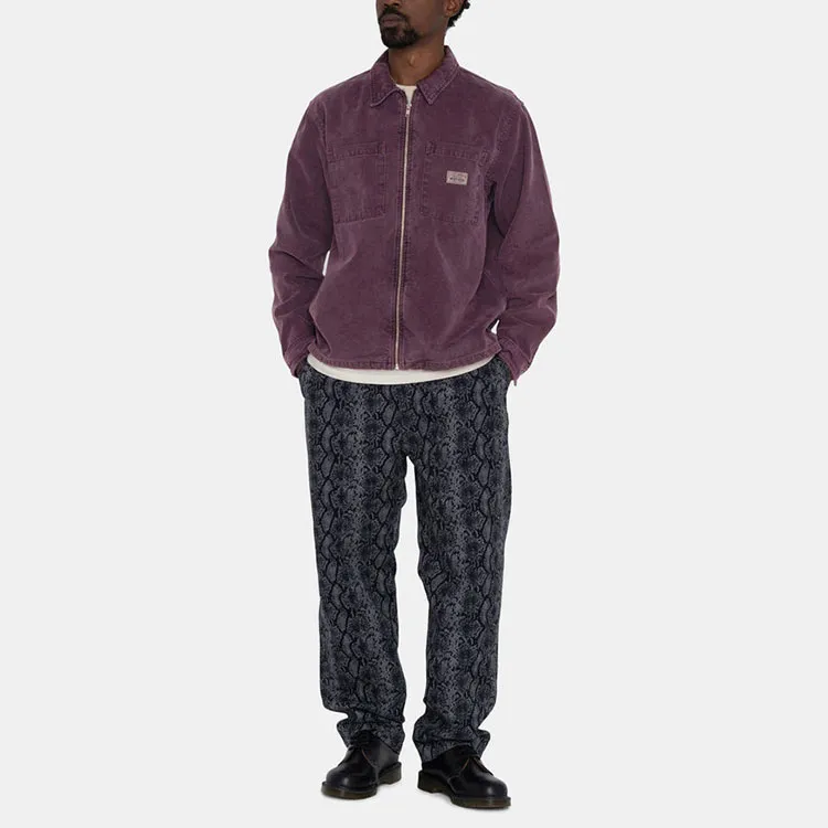 Stussy Washed Canvas Zip Shirt-12