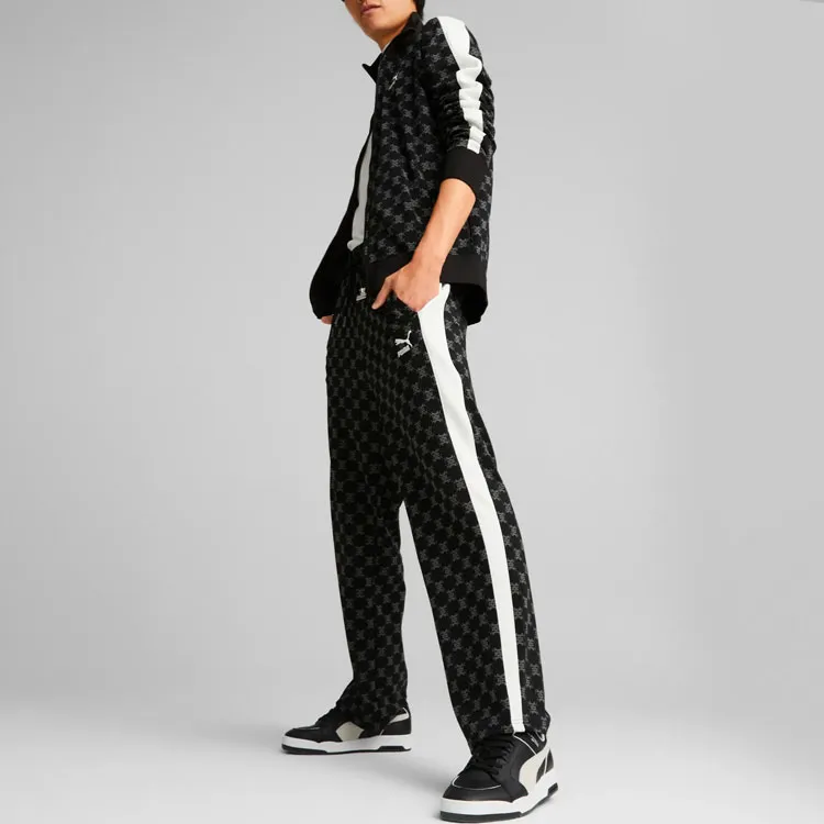 PUMA Team Graphic Knitted Sweatpants Men Black-3
