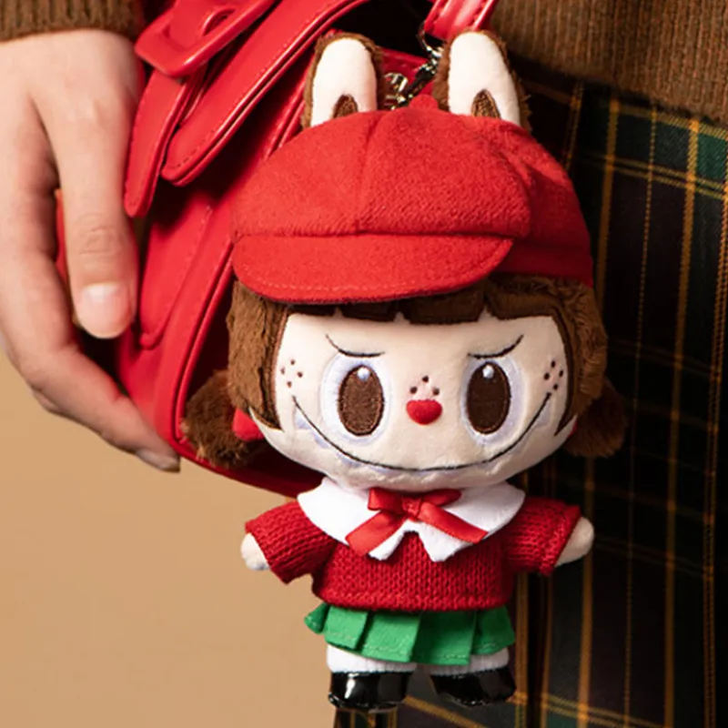 POP MART THE MONSTERS Together Christmas Collection Labubu Dolls Plush Pendant 17.5cm Height-4