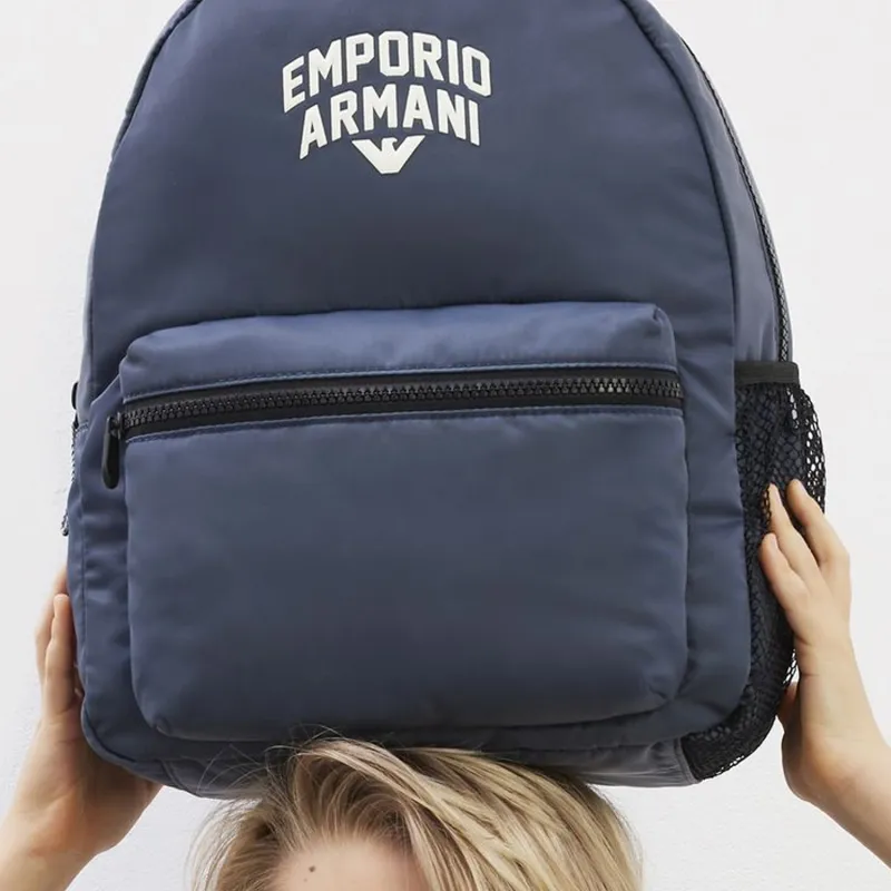 EMPORIO ARMANI Backpack Unisex Navy Blue-3