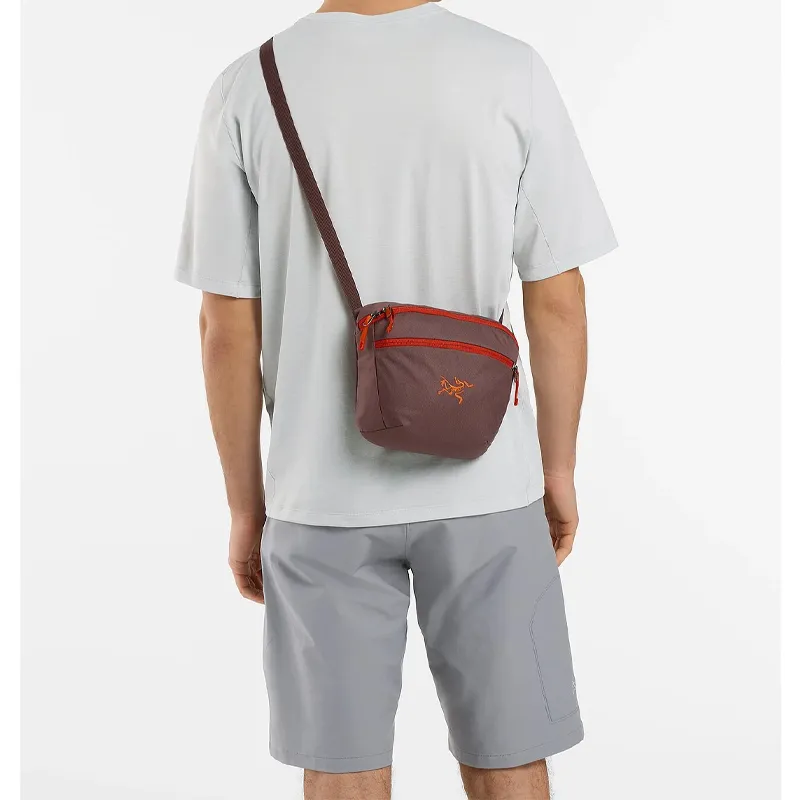 Arcteryx Mantis 2 Nylon One Shoulder Crossbody Fanny Pack Regular Unisex Velvet Sand Pink/Phenom Orange-4