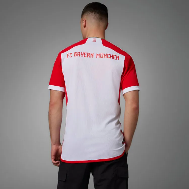 Adidas Bayern Munich Soccer Jerseys Men Red White Color Scheme-4