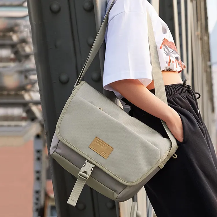 LiNing Sports Life Collection Polyester Fanny Pack, Shoulder Bag, Crossbody Bag Unisex Khaki-4