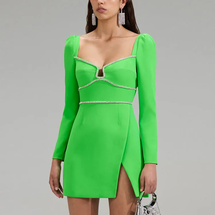 Self portrait Rhinestone Embellished Mini Dress-5