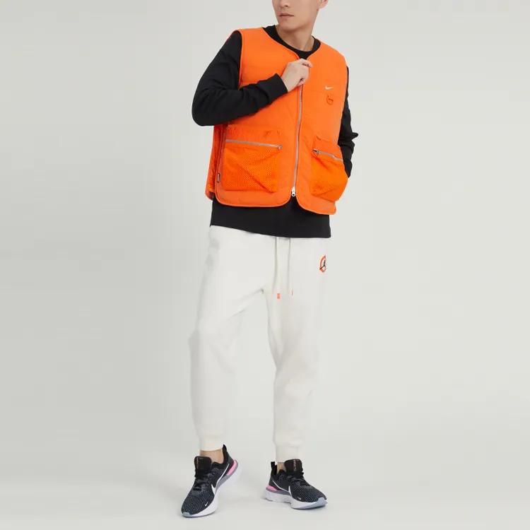 Nike Men's Full-Zip Premium Basketball Vest Orange-4