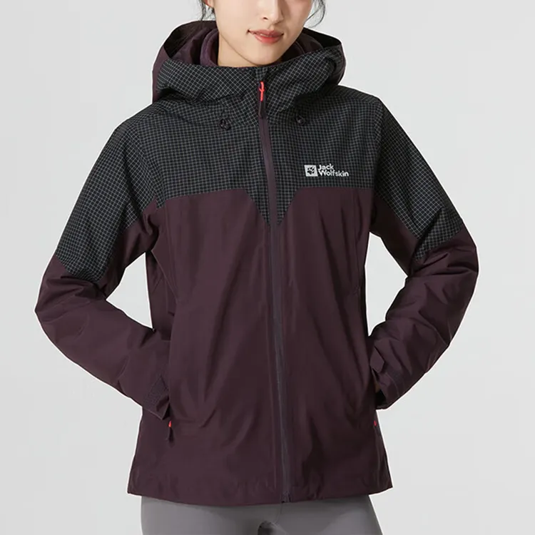 Jack Wolfskin Outdoor Hiking Waterproof Windbreaker Jacket Women's-5