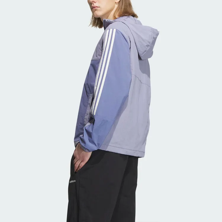 Adidas Originals Classic Three-stripe Series Jacket Unisex Ash Violet-3