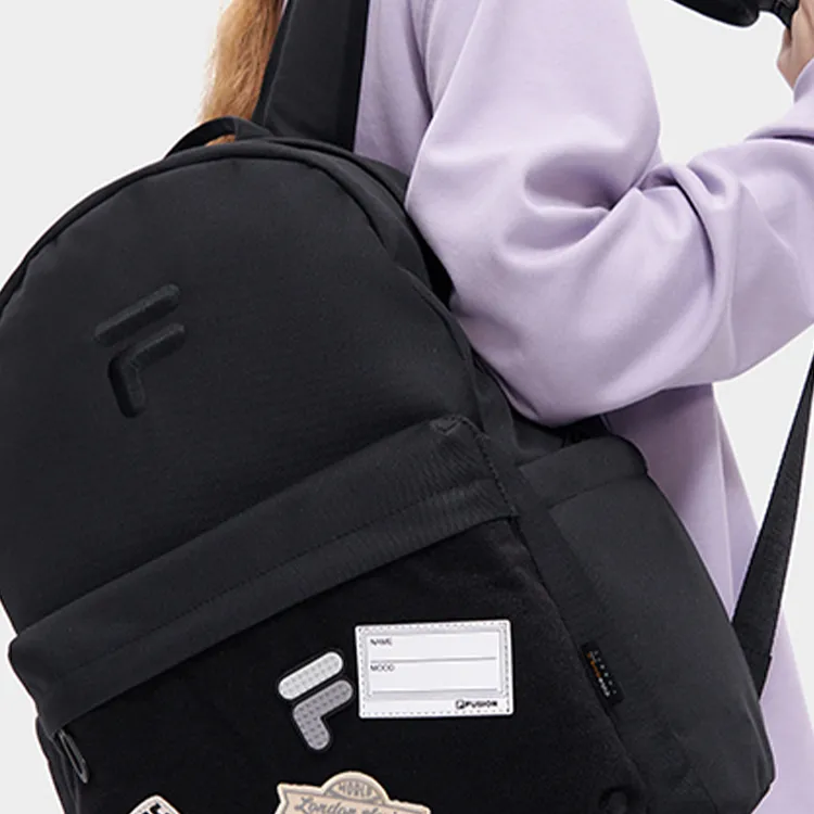 FILA FUSION Fabric Backpack Regular Unisex Black-6