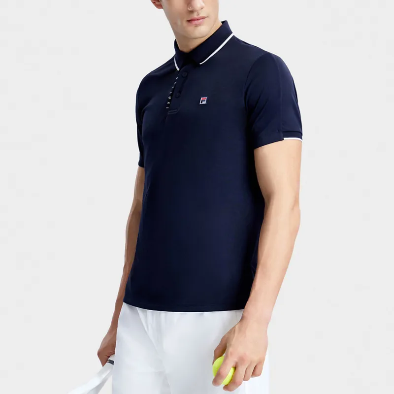 FILA Polo Shirts Men Royal Blue-3