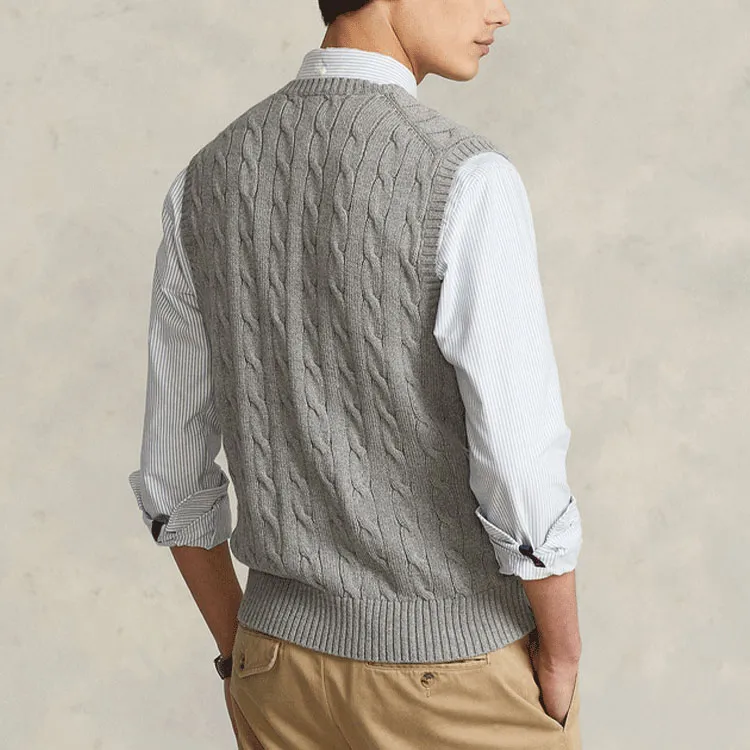 Polo Ralph Lauren Vest Men's Gray-3
