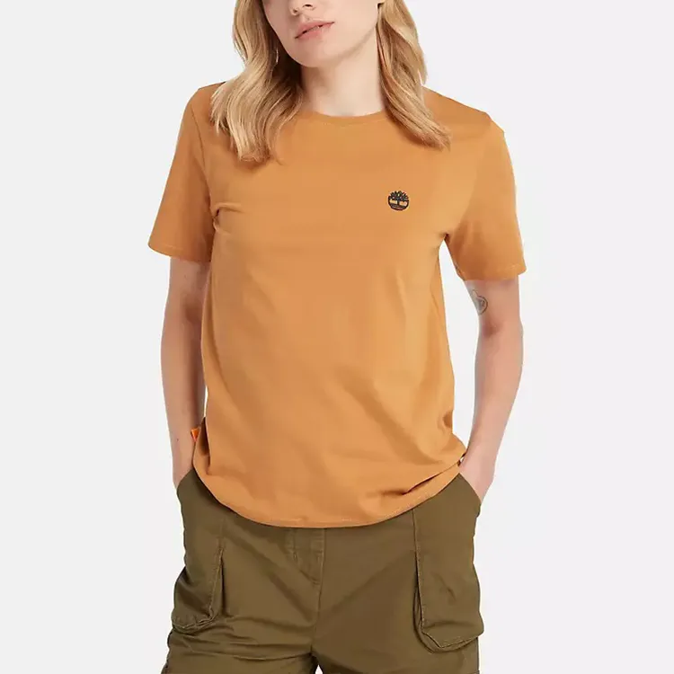 Timberland T-Shirts Women's Wheat-3