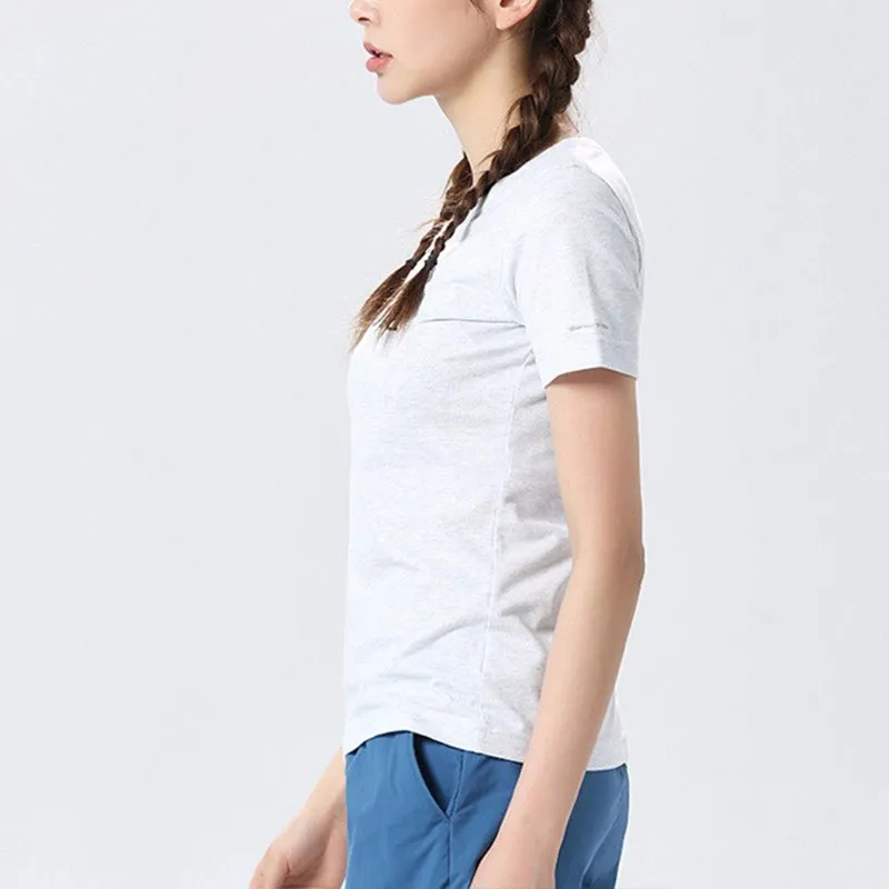 Columbia T-Shirts Women's White-4