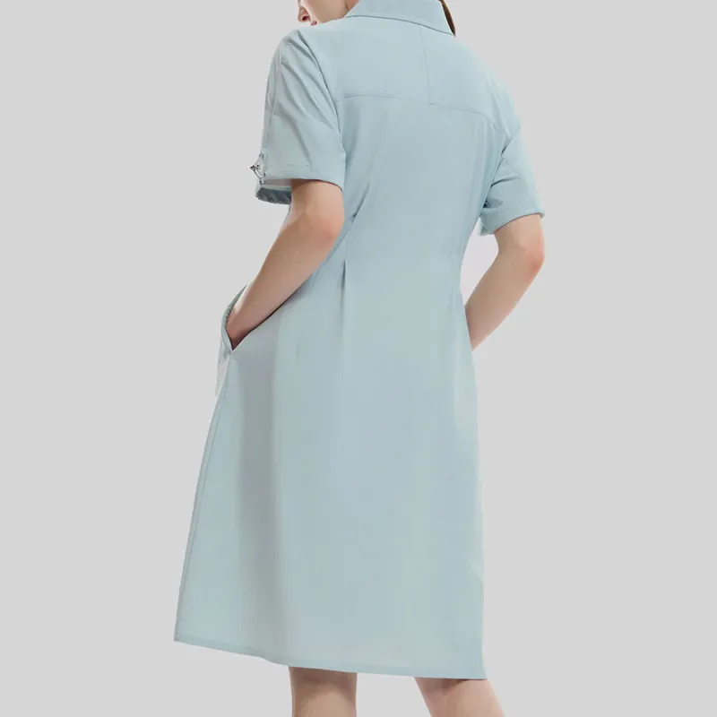 FILA Short Sleeved Dress Women's Dream Awakening Green-2