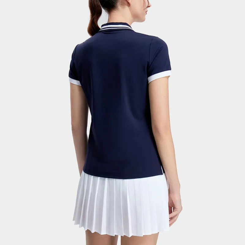 FILA Polo Shirt Women's Royal Blue-3
