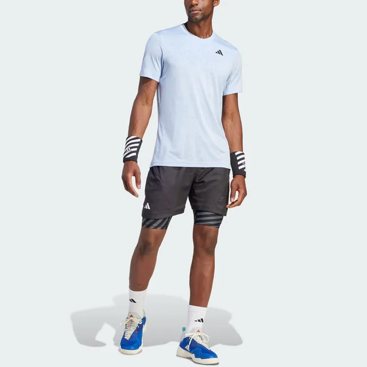 Adidas T Shirt Men's Light Pink Blue-5