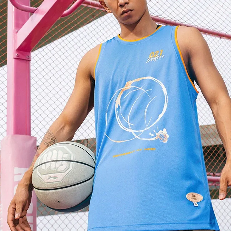 LINING Badfive Basketball Jerseys Men Bay Blue-3