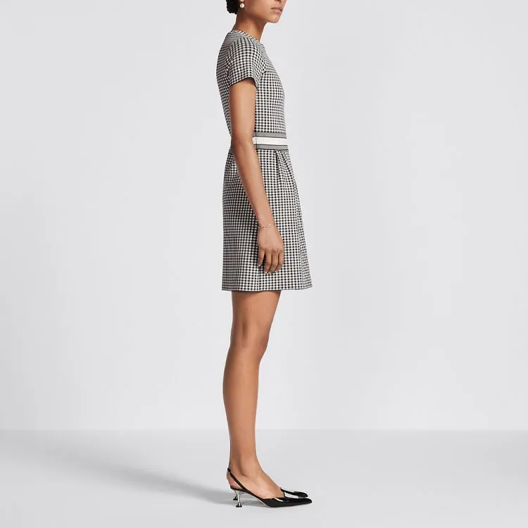 DIOR SS23 Short Sleeved Dress Women's Black-4