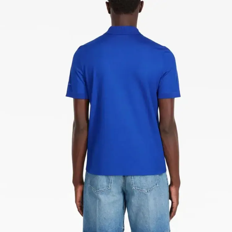 FERRAGAMO Logo-print Zip-up Polo Shirt-3