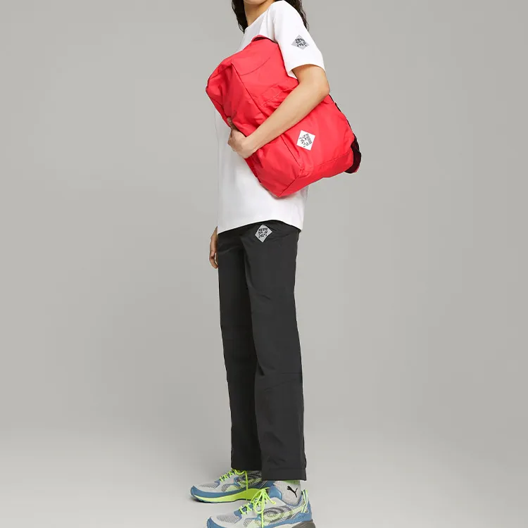 PUMA PERKS And MINI Collaboration Nylon Tote Bag Shopping Bag Shoulder Bag Handbag Regular Women's Magnolia Pink-3