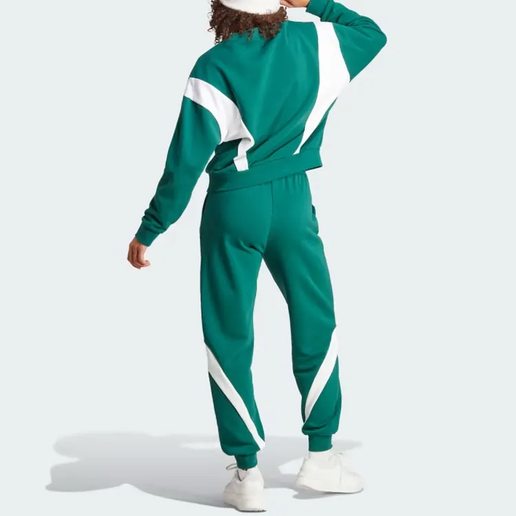 Adidas Day Casual Suits Women's Clothing Sets Green+Green-4