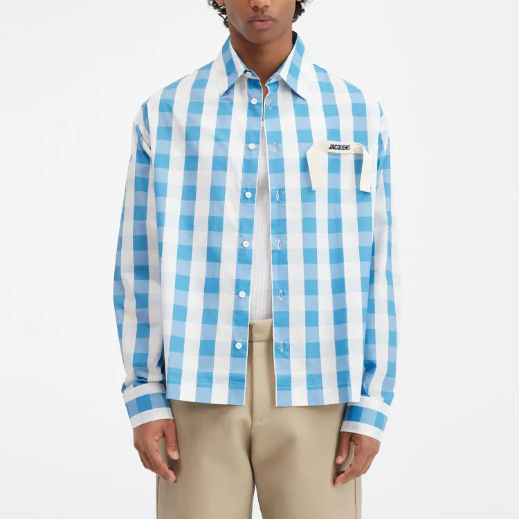 Jacquemus Shirts Men Light Blue-4
