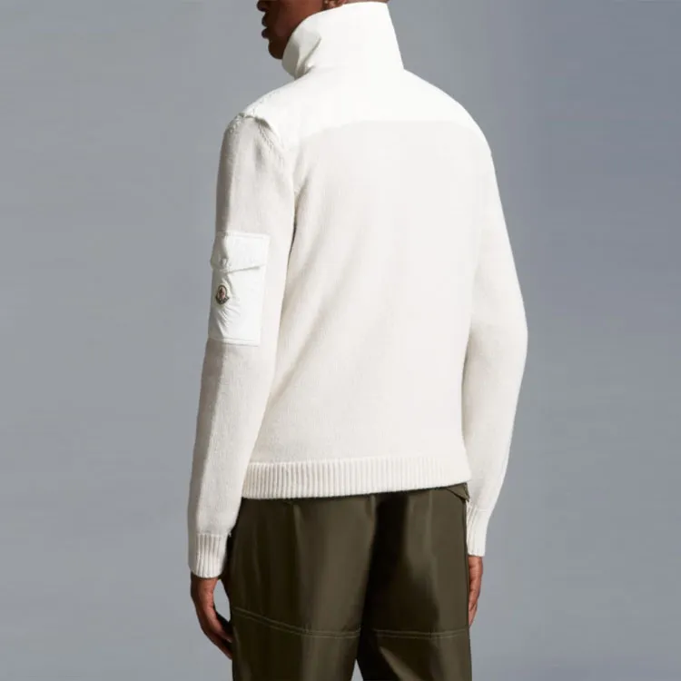 Moncler Knitted Wool Quilted Jacket-4