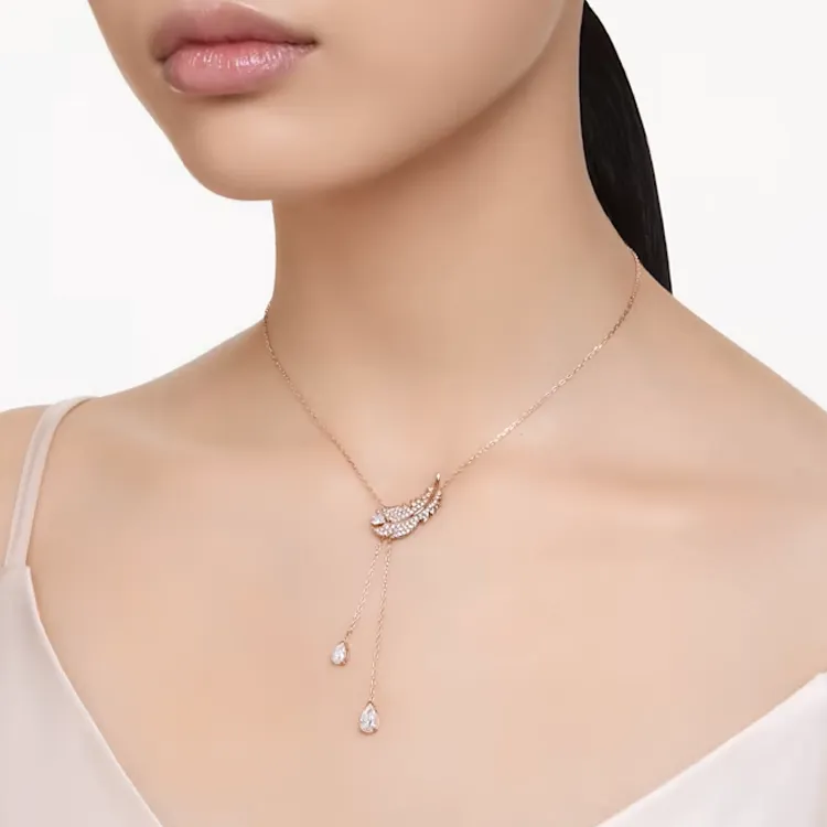 Swarovski Cubic Zirconia Necklaces Women's Rose Gold-2