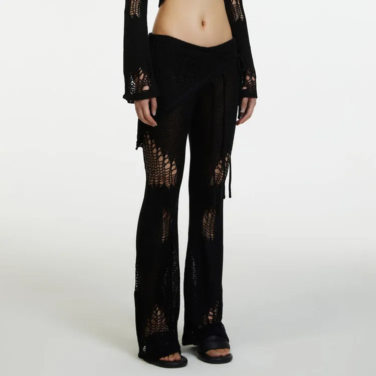 The Kript Casual Pants Women's Black-4
