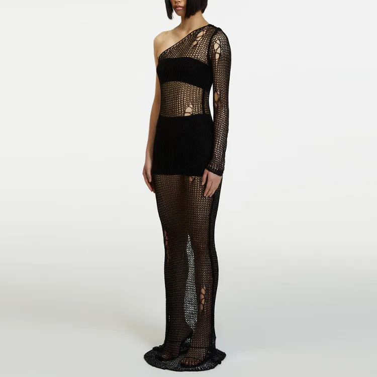 The Kript Long-Sleeved Dresses Women's Black-4