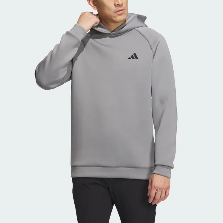 Adidas 3d Deboss Spacer Sleeve Hoodie Sweatshirt Men's Gray-1