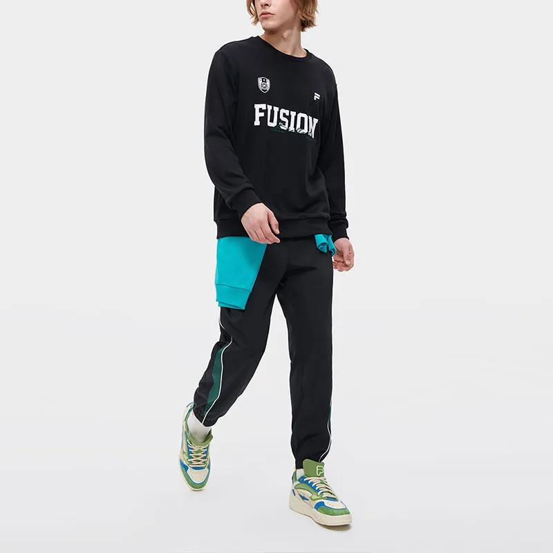 FILA FUSION BASEBALL Series Sweatshirt Men's Jet Black-5
