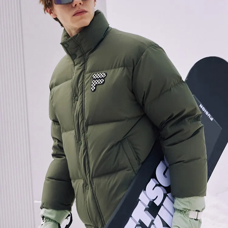 FILA FUSION Down Jackets Unisex Mulberry Field Green-4