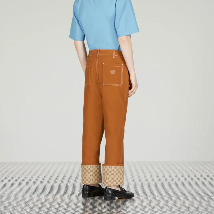 GUCCI Jeans Men Brown-4