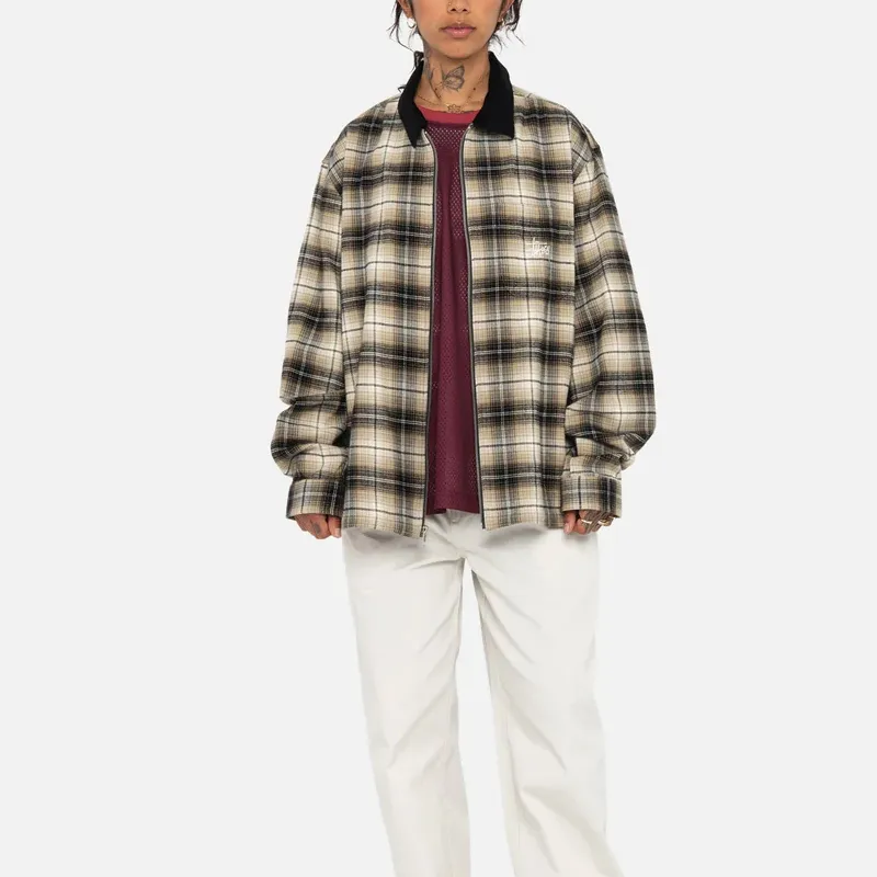 Stussy Frank Plaid Zip Shirt-4